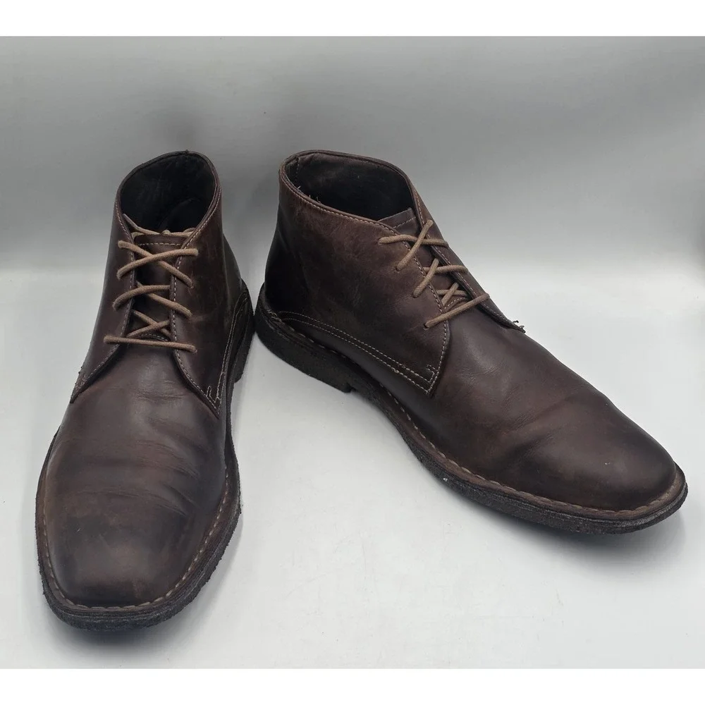Johnston & Murphy Copeland Chukka Boots Men's 13M Leather Brown 25-0142